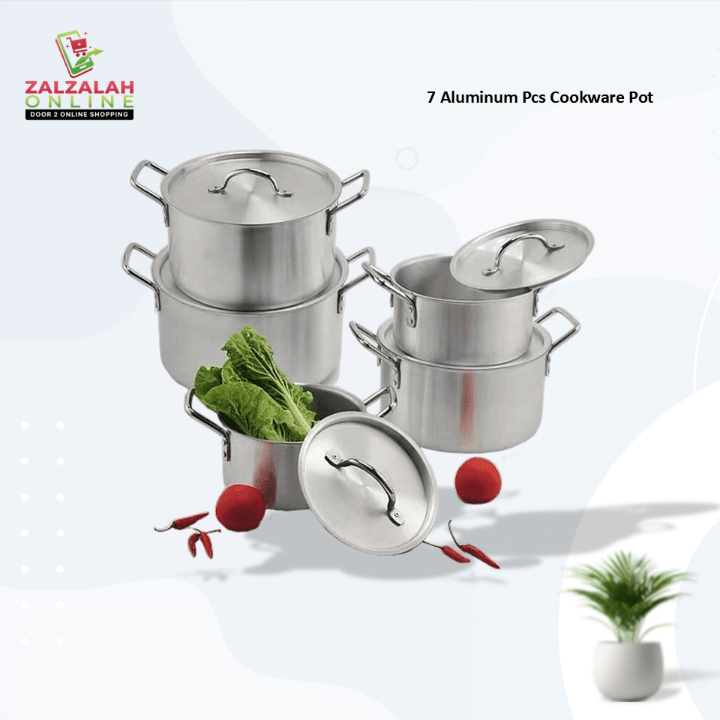 7 Aluminum Pcs Cookware Pots