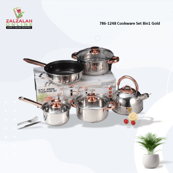 Cookware Set 8in1 Gold - 786-1248 