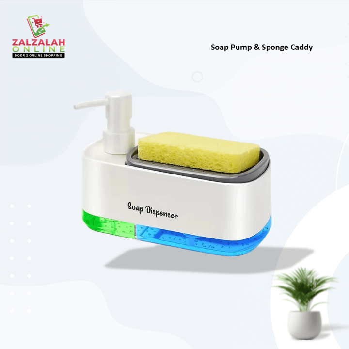 Soap Pump & Sponge Caddy