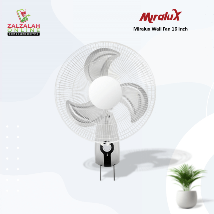 Miralux Wall Fan 16inch - MWF208