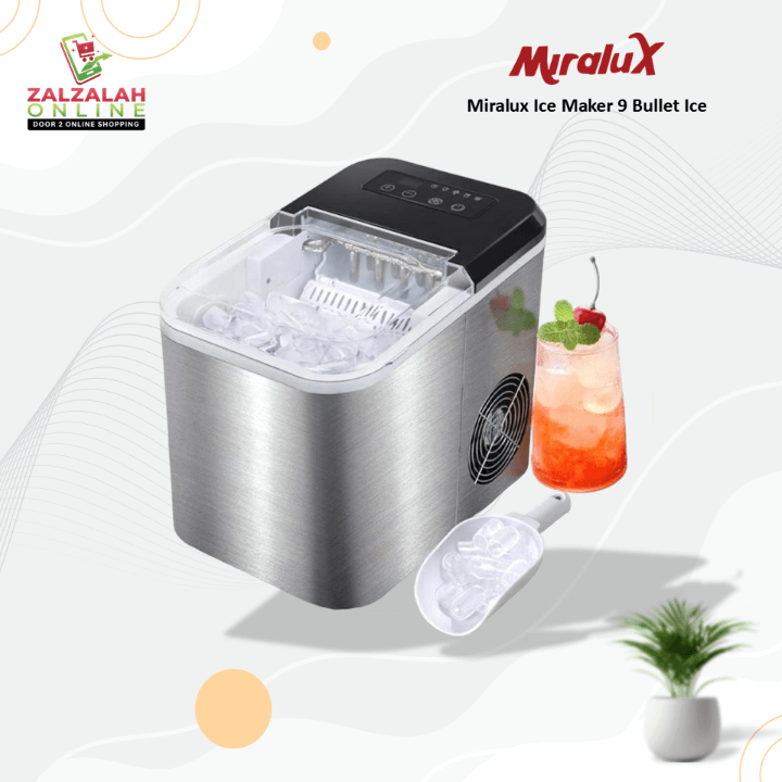Miralux Ice Maker 9 Bullet Ice