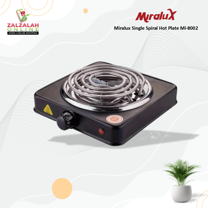 Miralux Single Spiral Hot Plate Ml-8002
